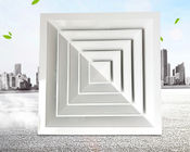 Four Way Ventilation Aluminum Square Ceiling Diffuser White Air Diffuser